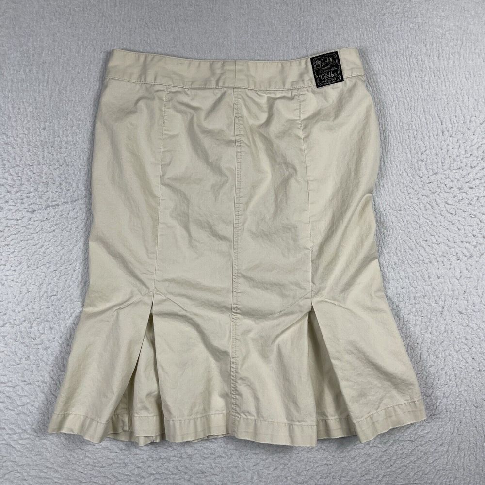 Lucky Brand Skirt Womens 28 Beige Career Church Workwear Everyday Boho - Picture 2 of 16
